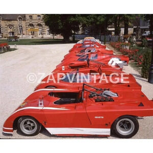 Vtg 1960s Carlo Abarth Fiat Racing Line UP (Alfa Romeo) Cars Italy Photo #1535